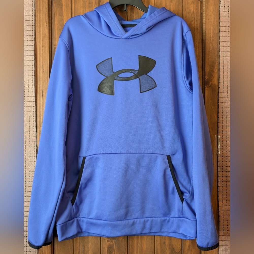 Under Armour Royal Blue ColdGear Hoodie- YXL